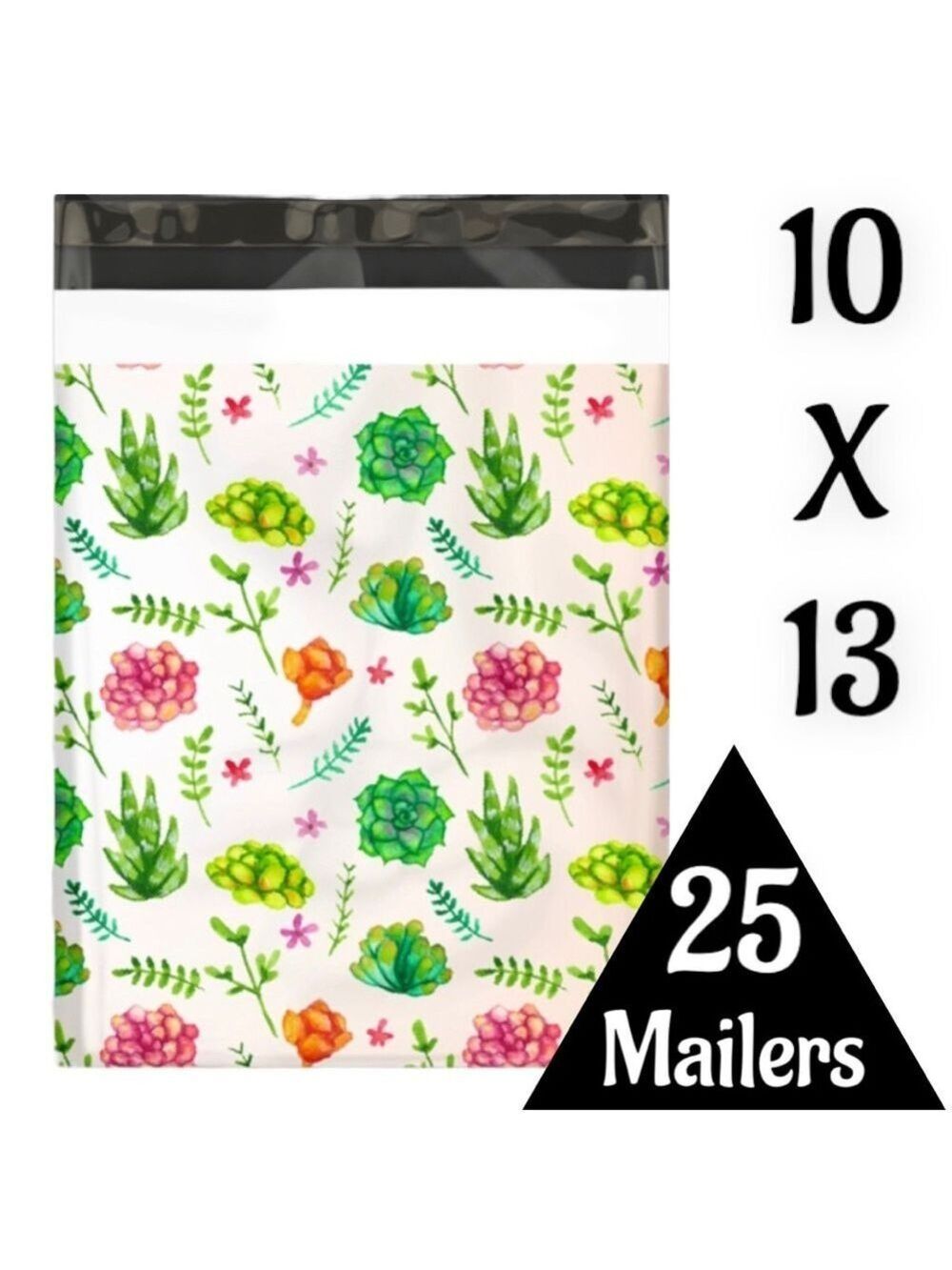 25 10X13 Poly Mailers Succulents  Shipping Envelopes PRICE IS FIRM - Picture 7 of 11